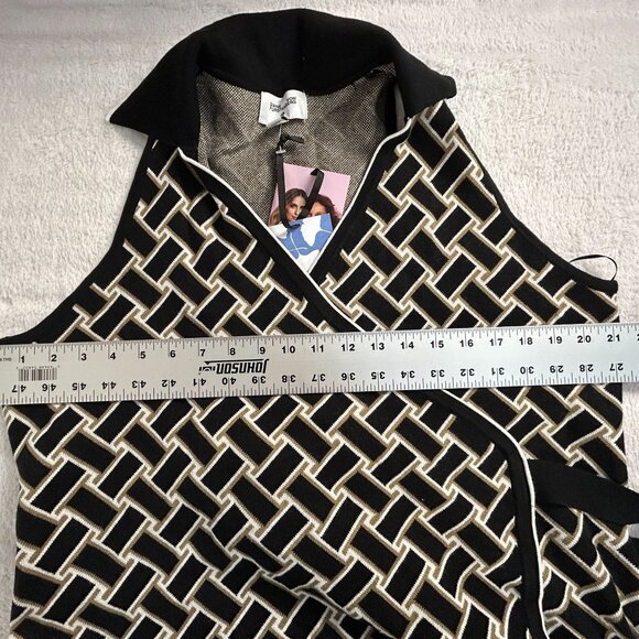 Diane Von Furstenberg for Target Vintage Weave Knit Midi Wrap Dress XXL New - Picture 7 of 9